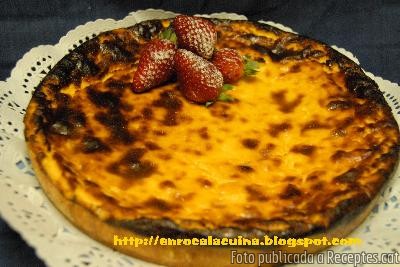 Pastis de crema de flam